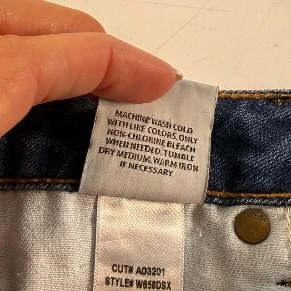 Hudson Jeans Made In USA Straight Leg Cuffed Denim Size 27 - Picture 10 of 12